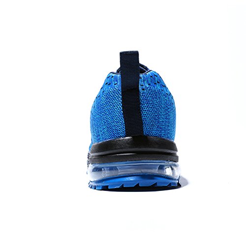 Wealsex Zapatos para Correr En Montaña Asfalto Aire Libre Deportes Zapatillas De Running para Hombre Cojín de Aire Camo Estilo Zapatos Casuales (44 EU, Azul Claro)