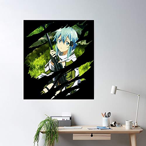 Weeb Yuuki Otaku Sinon Asuna Weaboo Cosplay Manga Play Cos Anime Asada Shion El póster de decoración de interiores más impresionante y elegante disponible en tendencia ahora