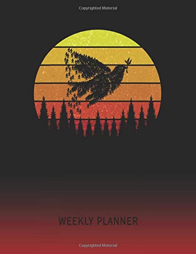Weekly Planner: Dove | 2021 - 2022 | Plan Weeks for 1 Year | Retro Vintage Sunset Cover | January 21 - December 21 | Planning Organizer Writing ... | Plan Days, Set Goals & Get Stuff Done
