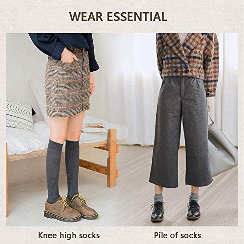 WEIPING Calcetines Unisex hasta la Rodilla, Medias Suaves y cómodas para Correr, Deportes, vuelos, Viajes, Embarazo, Enfermera, Rosa, Rosa, Estampado de Labios, Kiss Me