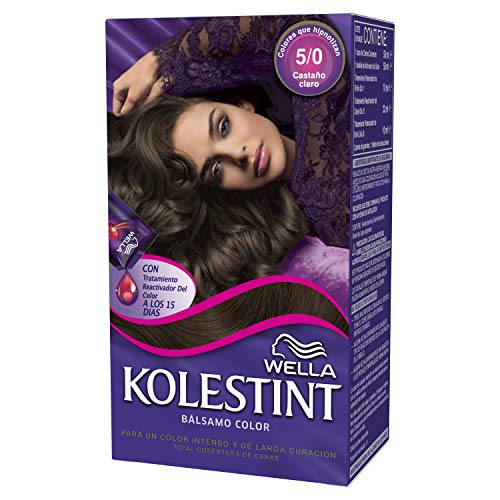 Wella Kolestint Tinte De Cabello Kit, Tono 50 Castaño Claro 210 g