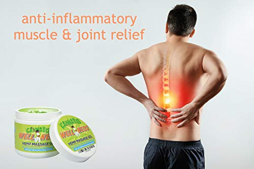 WELLNESS HEMP GEL al CAÑAMO 500ml Pomada Antiinflamatoria Alivia el Dolor | Suaviza Músculos y Articulaciones , Mejora Dolores de Espalda Rodilla y Cuello