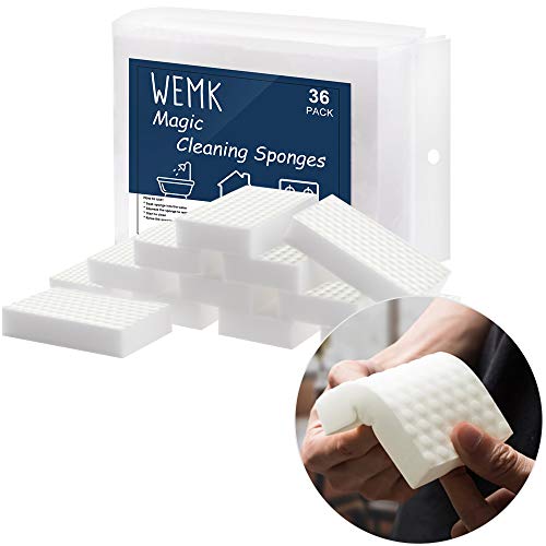 Wemk Esponja Mágica, 36 Unidades Esponjas de Limpieza Borrador Mágico, 2X Densidad, Súper Limpio, para Hogar y Cocina