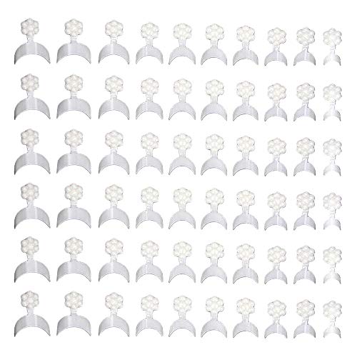 Wenxiaw 500 Piezas Uñas Postizas Francesas Blancas Puntas Profesionales de Uñas Francesas Tips Uñas Francesa para Manicure Salon Manicure Decoration DIY Tools, 10 Tamaños (Blanco)