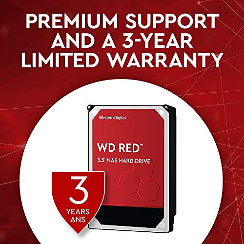 Western Digital 10TB RED - Disco duro (10000 GB, 256MB, Serial ATA III, 5400 RPM, 3.5", NAS)