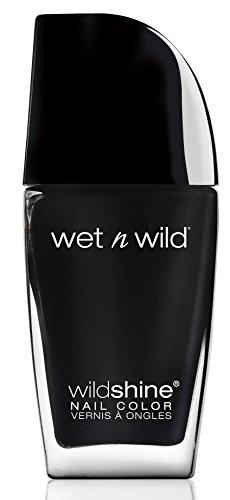 Wet n Wild Black Creme Wild Shine Nail Color Esmalte para las Uñas - 12 ml