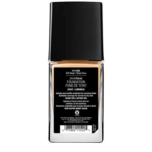 Wet N Wild Photo Focus Foundation Dewy (Soft Beige) 130 g