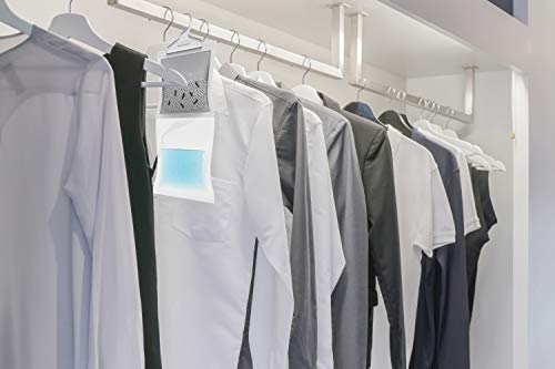 Wexwox Nueva Formula Exclusiva con Carbón Activo (440g) Percha Antihumedad y Purificador de Aire para Armario, trastero, Absorbe la Humedad evitando Moho, hasta 60 Días