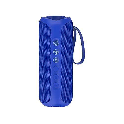 Wharfedale Bluetooth Speaker 20W Wireless Portable Speaker,IPX7 Waterproof,Rich Bass,Loud Sound,Power Bank,8H Playtime,Bulit-in Mic,For Camping,Outdoors,Garden,Shower … (Blue)