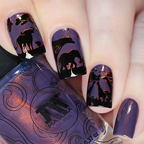 Whats Up Nails - B040 Safari Ride Stamping Plate for Nail Art Design