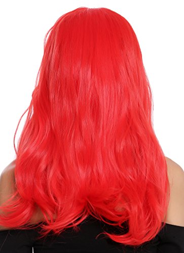 WIG ME UP- 90649-EZA13 Peluca Mujer Carnaval Halloween Rojo Años 50 Burlesque Pin-Up Flequillo