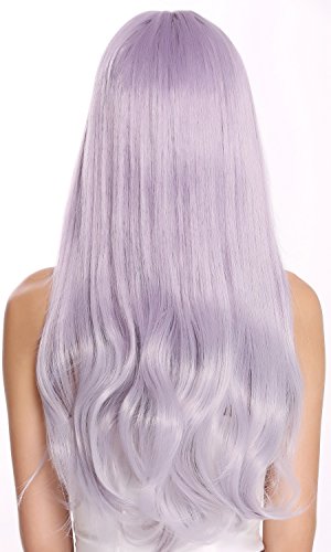 WIG ME UP- G8135T-2403T3904 peluca de mujer pelo muy largo ondulado lila violeta lavanda