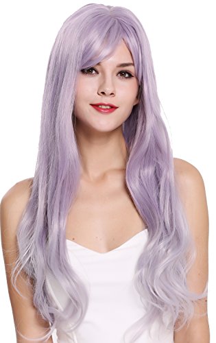 WIG ME UP- G8135T-2403T3904 peluca de mujer pelo muy largo ondulado lila violeta lavanda