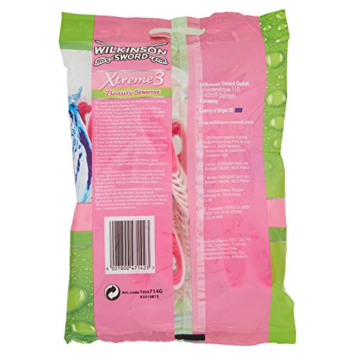 Wilkinson Sword Xtreme 3 Beauty Sensitive – Cuchillas de afeitar desechables (8 unidades)