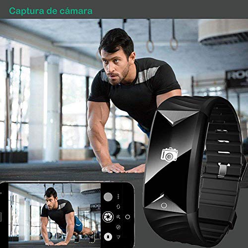 Willful Pulsera Actividad con Pulsómetro, Pulsera Inteligente para Deporte, Reloj Inteligente Impermeable IP67,Pulsómetro,Notificación de Mensajes, Monitor de Sueño, para Hombres Mujeres