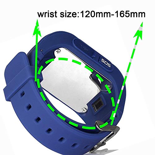 Winnes Reloj Localizador Niños GPS Localizador Niños Pulsera Pulsera Niños Seguridad GPS Reloj Niña GPS Smartwatch Niños Localizador GPS Seguimiento en Tiempo Real,Podómetro(Azulo)