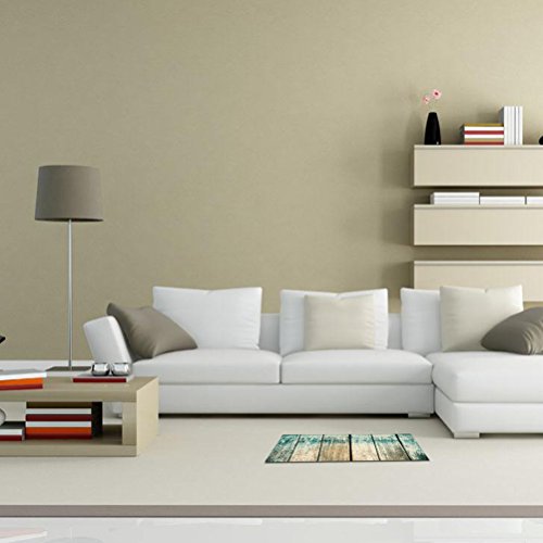 WINOMO puerta alfombra mediterráneo alfombra de entrada lavable non-slip Felpudo náutico Décor de la casa para cocina salón Hall de entrada cuarto de baño 120 x 40 cm