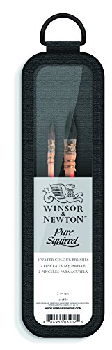 Winsor & Newton - Juego de brochas de ardilla (2 unidades)