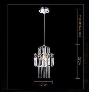 WINZSC Lámpara Colgante combinación de Cristal LED Arte Creativo LED Solo combinación de Tres Cabezas Lámpara Cristal Colgante Luces Porche SJ97 lo12 (Size : 3 hean)