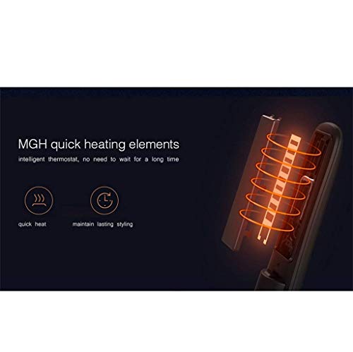 Wireless Mini plancha de pelo, carga USB portátil 2500mAh batería Banco de energía indicador LED control de temperatura inteligente para viajar oficina en casa