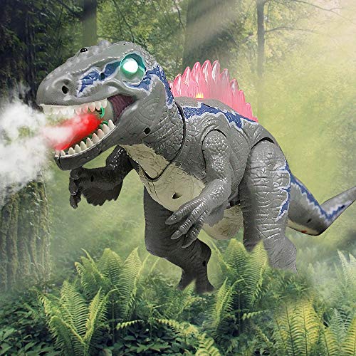 WISHTIME Dinosaurio de Control Remoto Electric Mando a Distancia Velociraptor Blue Dinosaurio con luz y Rugido Realista Juguetes Niños 3 4 5 años …