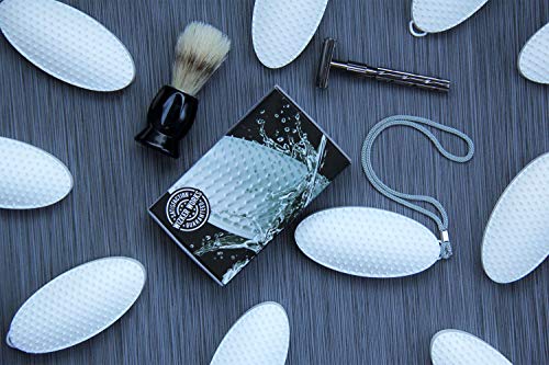 WIZKER Cepillo: Elimina Razor golpes y pelos encarnados, FirmFlex Exfoliante cerdas, caja sellada