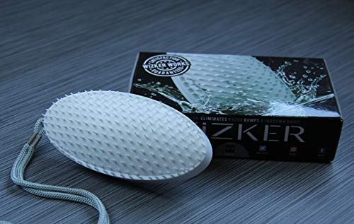 WIZKER Cepillo: Elimina Razor golpes y pelos encarnados, FirmFlex Exfoliante cerdas, caja sellada