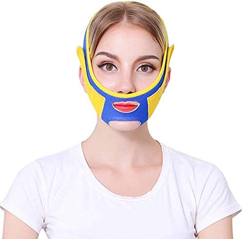 Wjmss Máscara Facial Que Adelgaza V Cara Shaper Ascensor Durmiente Facial Massager Anti Arrugas Reducir Double Chin del Vendaje de la Cara Shaper