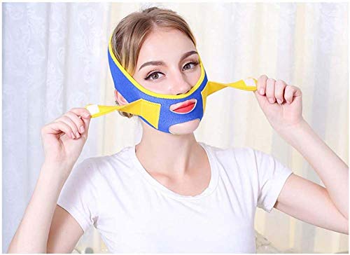 Wjmss Máscara Facial Que Adelgaza V Cara Shaper Ascensor Durmiente Facial Massager Anti Arrugas Reducir Double Chin del Vendaje de la Cara Shaper