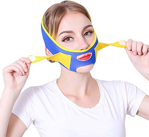 Wjmss Máscara Facial Que Adelgaza V Cara Shaper Ascensor Durmiente Facial Massager Anti Arrugas Reducir Double Chin del Vendaje de la Cara Shaper