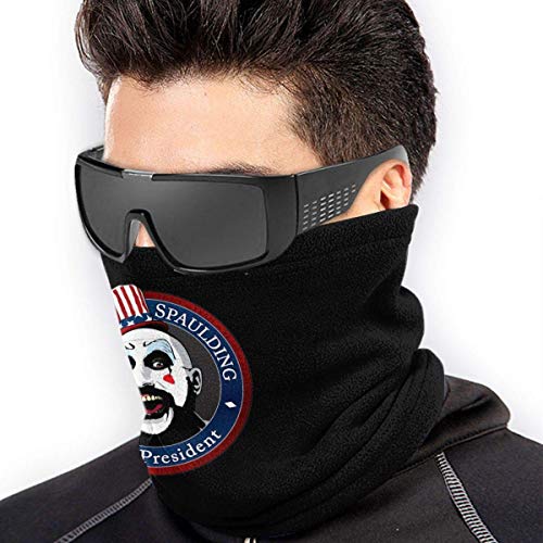 WlQshop Calentadores de Cuello Neck Gaiter Warmer Windproof Mask Fleece Headwear Captain-Spaulding-for-President For Winter Men Women Walking Skiing Motorcycling