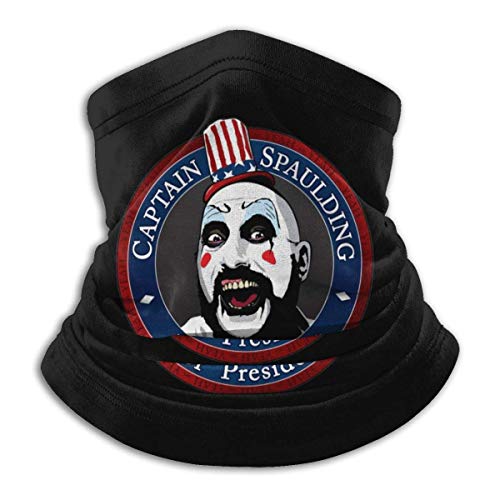 WlQshop Calentadores de Cuello Neck Gaiter Warmer Windproof Mask Fleece Headwear Captain-Spaulding-for-President For Winter Men Women Walking Skiing Motorcycling