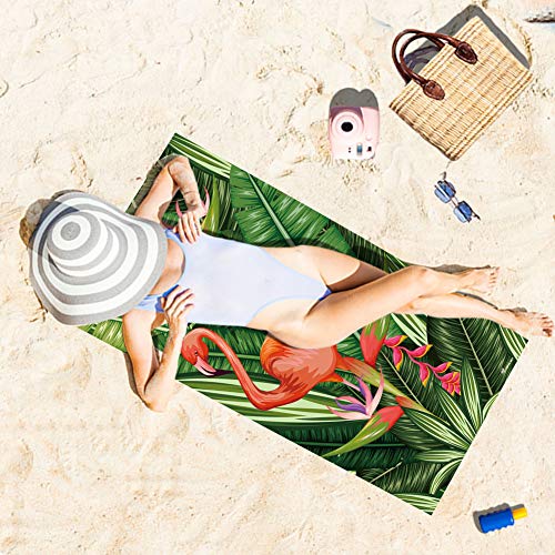 WLZP Toalla de Playa, 100% algodón Absorbente Manta de Playa - 75 x 150CM, Compacto, Resistente a la Arena. La Mejor Toalla Ligera para Nadar, Deportes, Viajes, Playa e- Regalos Funda Impermeable