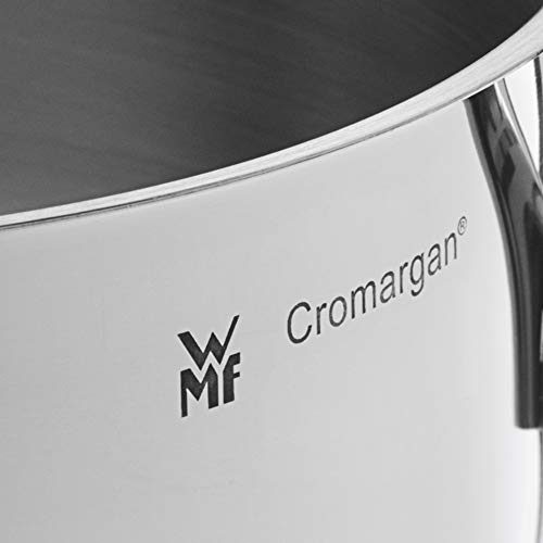 WMF Function 4 - Batería de Cocina, 4 Piezas Acero Inoxidable, 1 Olla Grande de 5.7 L, 1 Olla Mediana de 3.3 L, 1 Olla Pequeña de 1.9 L y 1 Cacerola de 3.4 L, Apta para Todo Tipo de Cocinas