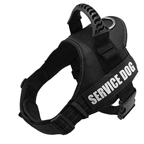 Wodondog Arnés para Chaleco de Perro Arnés de Perro Transpirable Ajustable para Perros pequeños, medianos y Grandes (M, Negro)