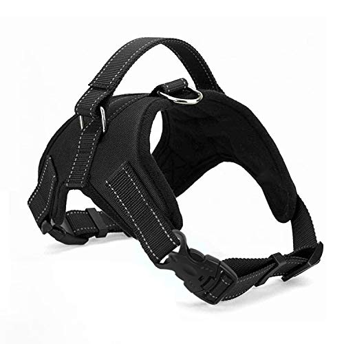 Wodondog Arnés para Perros Chaleco Ajustable Suavemente Acolchado Transpirable Silla de Montar Tipo Cofre Arnés para Collar de Seguridad (L)