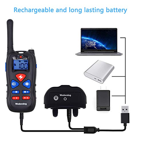 Wodondog Collar Adiestramiento Perros Remoto de 500 Metros