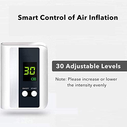 WOFEI Dispositivo de tracción del Cuello Cervical Inflable y Cuello ortopédico Dolor de Cuello Ortésicos Brackets Soporte Suave Ajustable Collar Cervical para Oficina,For More Than 80 kg