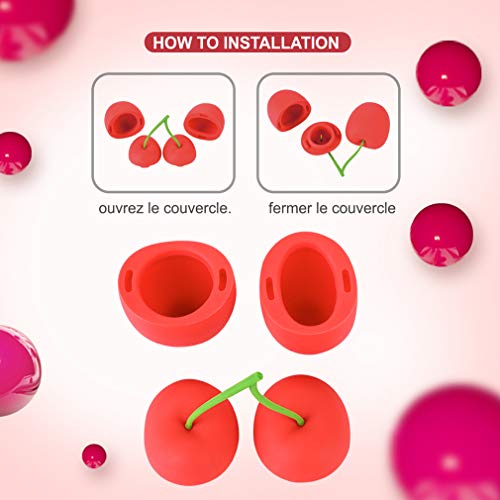 WOGQX Lip Plumper, Dispositivo De Silicona Cherry Lip Plumper Mejorador De Labios - Herramienta Más Gruesa De Labios, para Mujeres Y Niñas Halloween