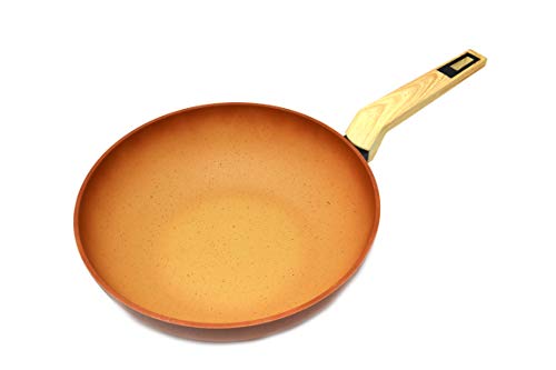 Wok Amercook Terracotta con tapa 28 cm