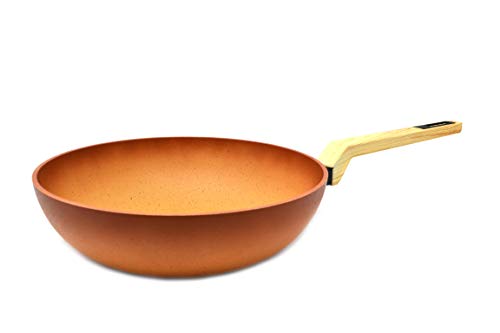 Wok Amercook Terracotta con tapa 28 cm