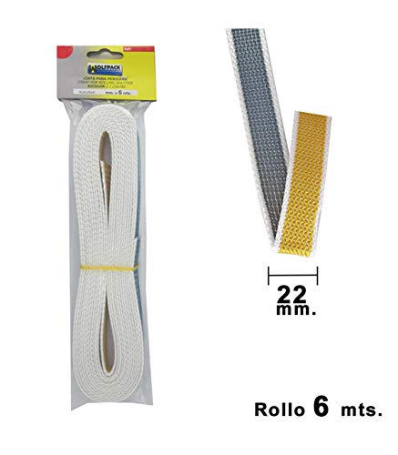 Wolfpack 5250570 Cinta Persiana 22 mm. Rollo 6m, Bicolor