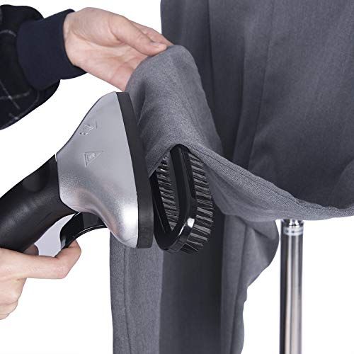 WOLTU Plancha de Vapor Vertical Altura Ajustable Profesional Plancha Ropa Vapor de 2200W, 3L Continuo de Alta Potencia Plástico con Cepillo y Perchas Rojo DG004rt