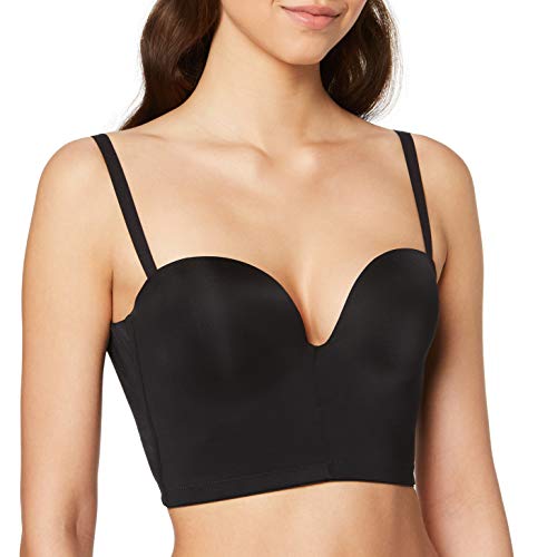 Wonderbra Ultimate Backless Soutien-Gorge Avec Armatures Sujetador con Aros, Noir (Noir 001), 80C para Mujer