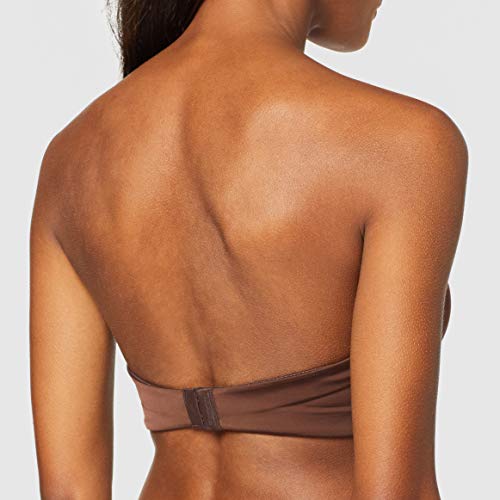 Wonderbra Ultimate Strapless Sujetador sin Tirantes, Marrón (Brun Mocha 0Bp), 90C para Mujer