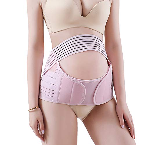 Wonepic Cuidado de Maternidad de la Correa Apoyo en el Embarazo/Volver Abdomen Banda/del Vientre Brace/Vientre de la Correa para Las Mujeres Embarazadas Ajustable Cuidado de la Cintura Black