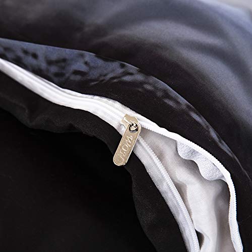 WONGS BEDDING Juego de Ropa de Cama con Forma de Calavera 3D Ropa de Cama para Viaje o para Morir Fundas nórdicas Microfibra hipoalergénica 3 Piezas Funda nórdica Amante con King Size 220X230 cm