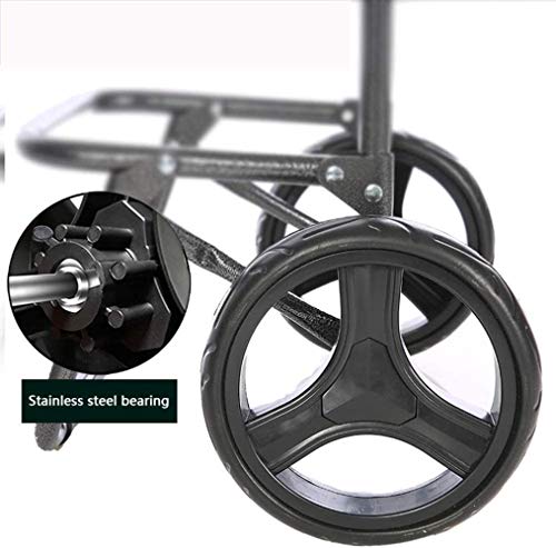 Woodtree Carro Plegable portátil, Trolley House, Personas de Edad Avanzada, la Tienda de comestibles de la Cesta En Mujeres Embarazadas, Carro, Carro móvil A + (Color: A) ?, Color: B (Color : A)