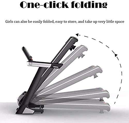 Woodtree Cinta de Correr Plegable de Alta Velocidad ?? Kick silencioso | 12.8 km/H | Consola Digital | 120 kg de Carga máxima Conveniente for el hogar, Gimnasio