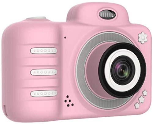 Woodtree Niños cámara Digital, cámara de Doble Lente SLR, cámara Recargable Regalo del Juguete de vídeo HD Acción videocámara de la cámara de Navidad for los niños Color: Azul (Color : Pink)